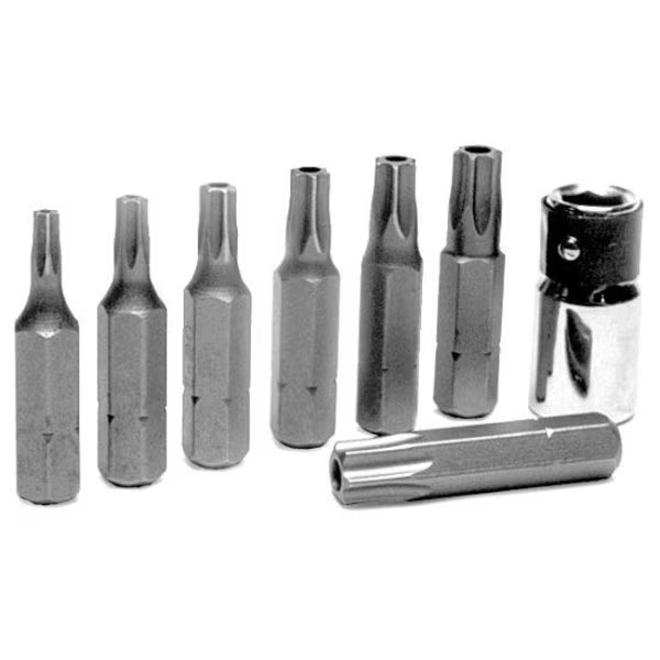 8-Pc Tamper Resistant Star Bit Set, W1386, Performance Tool, Mfr#: W1386